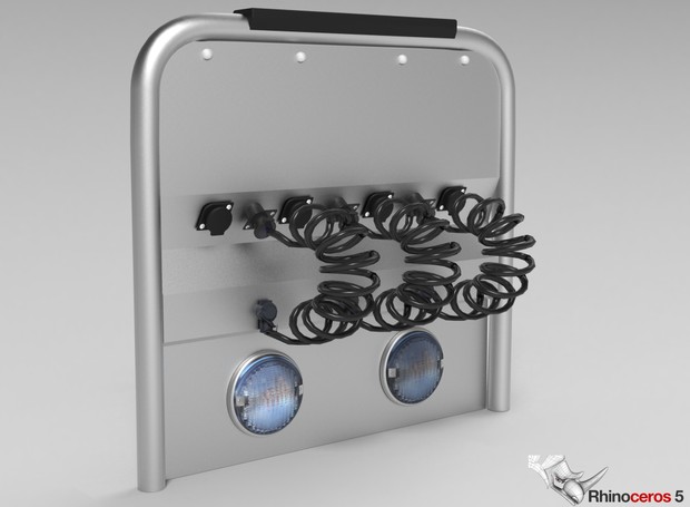 3D Backpanel Suzie Connectors Model