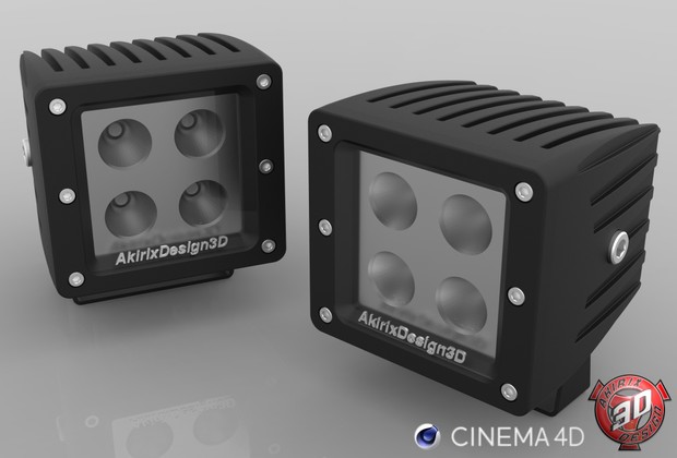 3D WorkLight Lamp Model