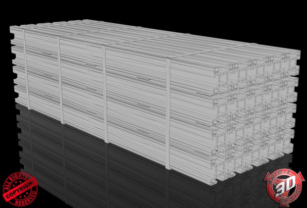 3D Aluminium Beams Load