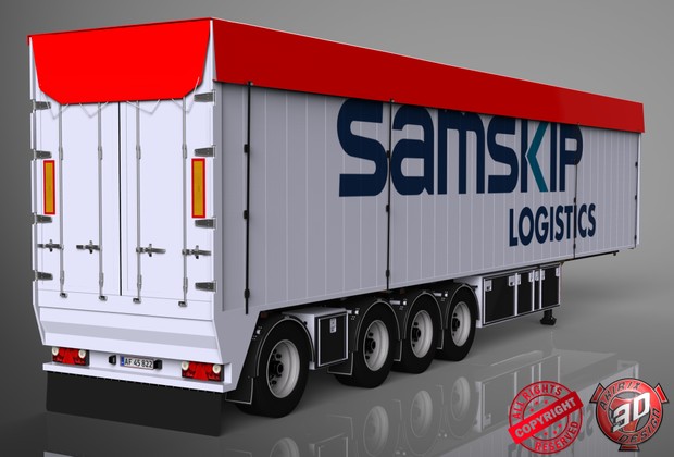 3D Bodex Trailer Model