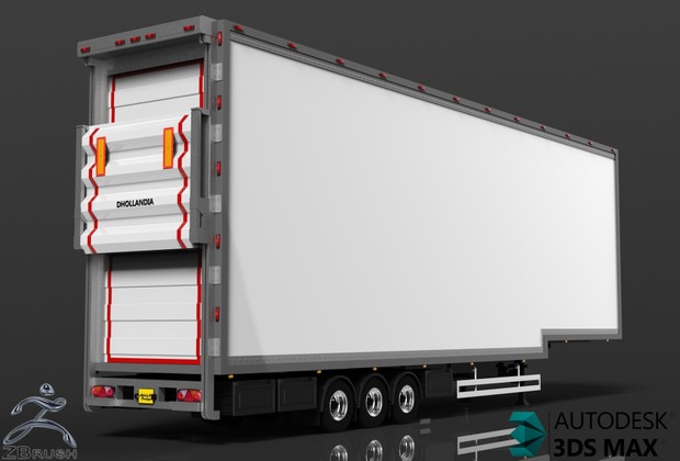 3D DoubleDeck FRC Trailer Model