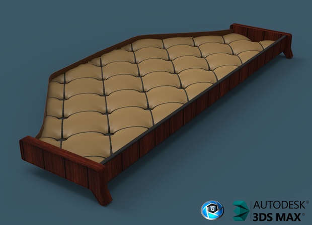 3D Table With Leather For Daf