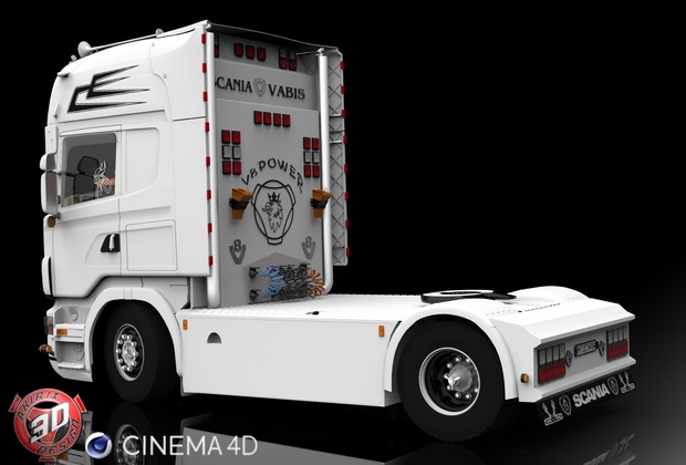 3D Scania R500 V8 Alban Helleux