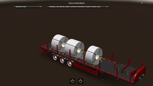 Coil Transport Trailer Loaded Version ETS2