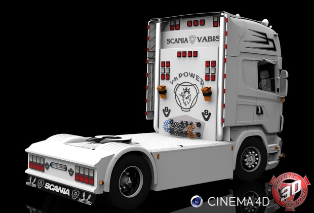 3D Scania R500 V8 Alban Helleux
