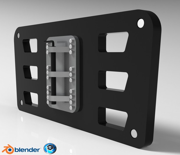 3D Heavy Transport Front Frame Model