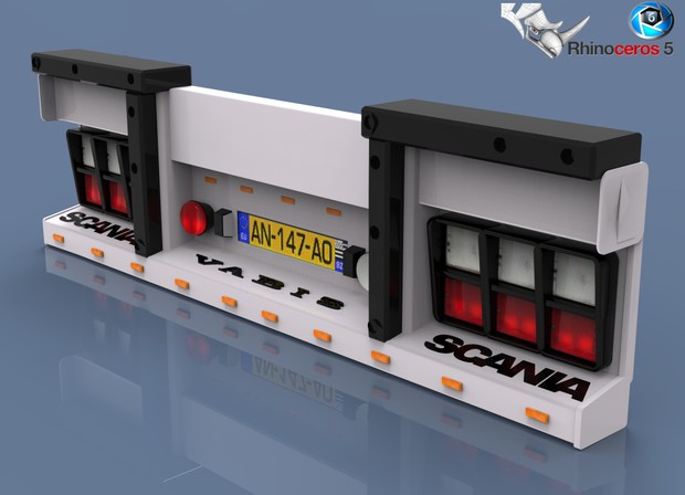 3D Backbumper For Trailers Model