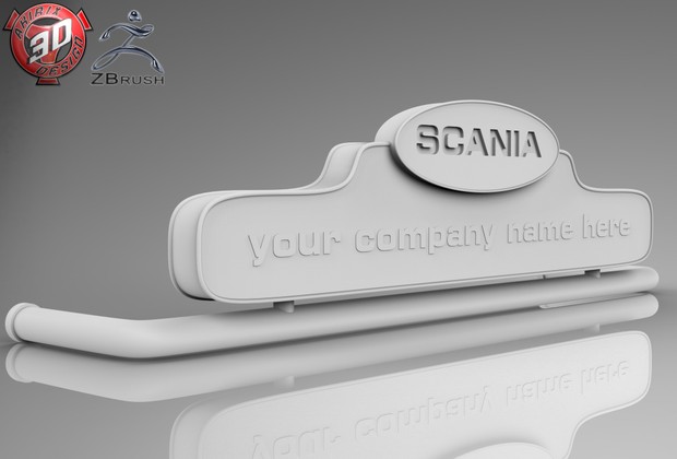 3D Scania LedBoard Model