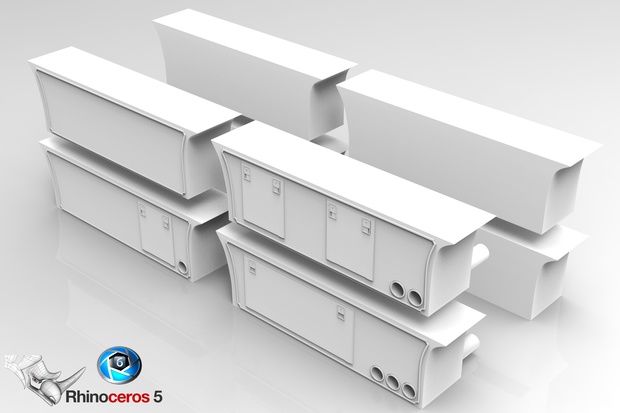 3D Sidepanel Boxes for Trucks Pack
