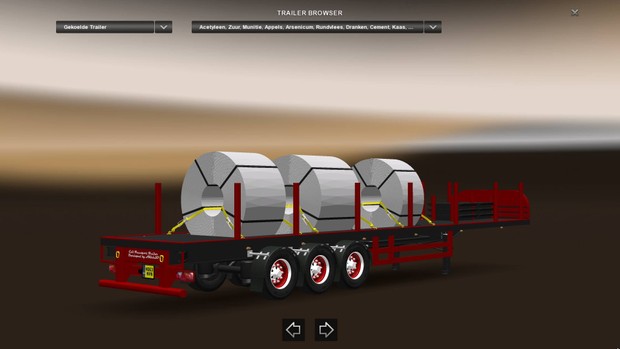 Coil Transport Trailer Loaded Version ETS2