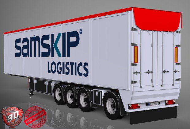3D Bodex Trailer Model