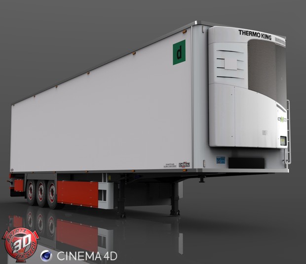 3D Chereau Trailer Model
