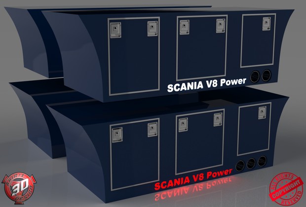 3D Custom Scania Sideboxes Pack