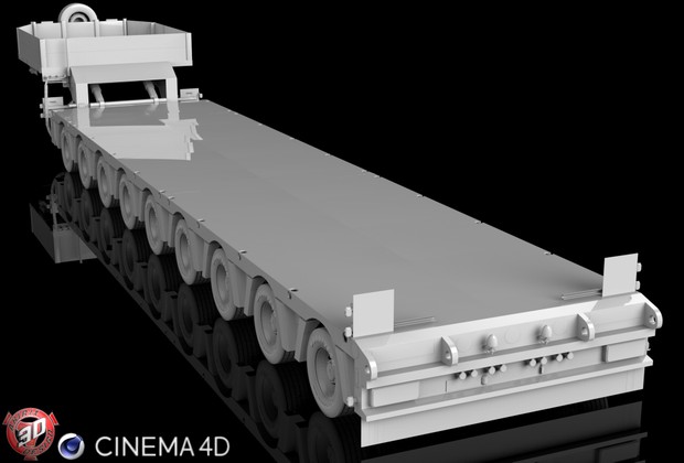 3D Doll Trailer 9 Axles