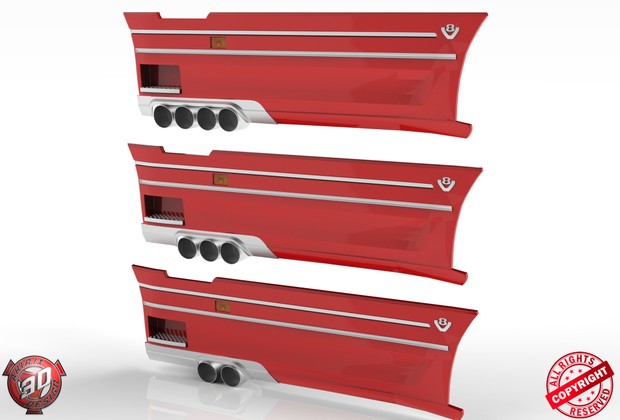 3D Custom V8 Scania Sides Pack