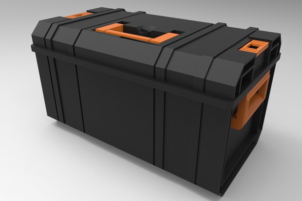 3D detailed toolbox model