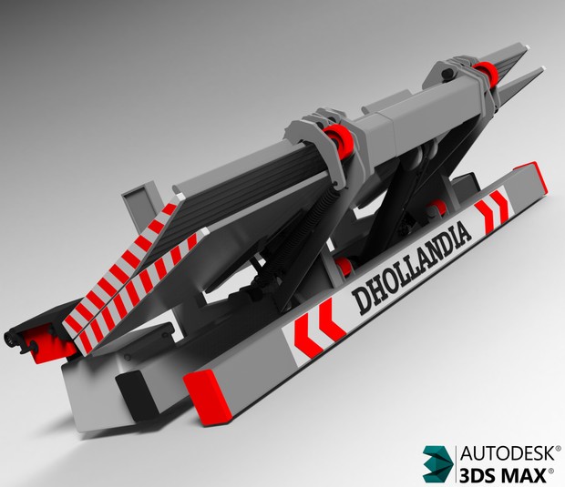 3D Dhollandia Tail Lift Model