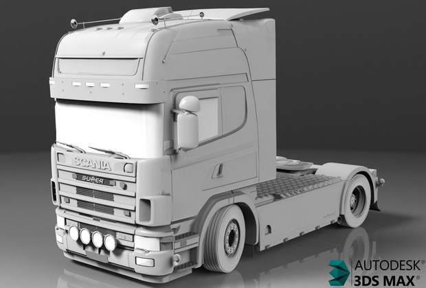 3D Scania 164L 480 V8 Model