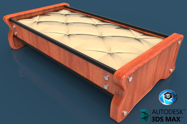 3D Scania Table With Leather