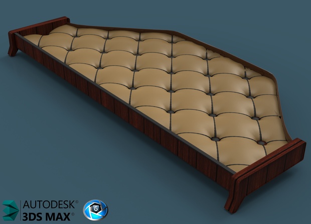 3D Table With Leather For Daf