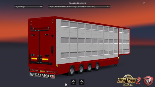 ETS2 4 Axled Pezzaioli Trailer