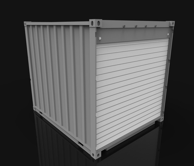 3D container 10ft size general model