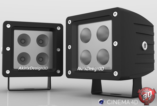 3D WorkLight Lamp Model
