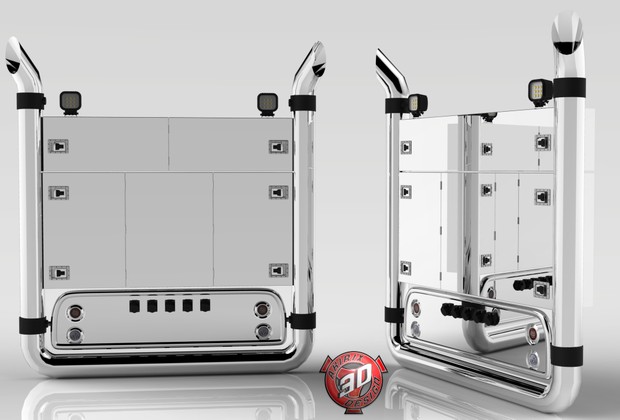 3D BackCabin Pipes With Lockers V2