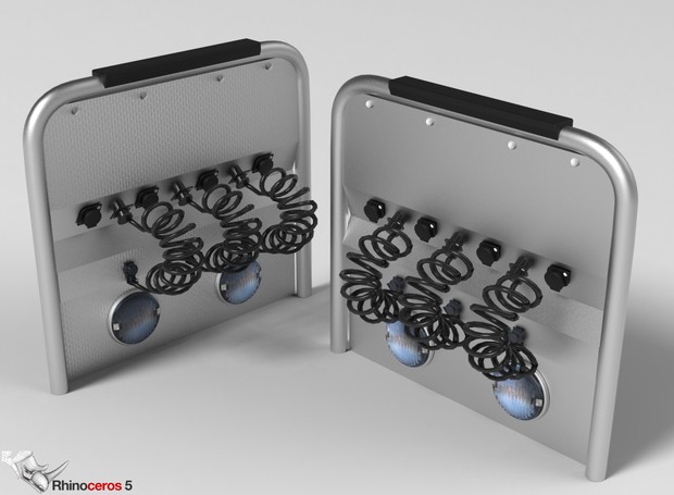 3D Backpanel Suzie Connectors Model