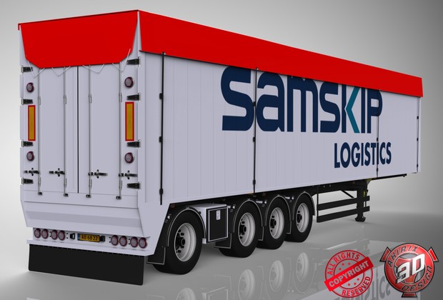 3D Bodex Trailer V2 Model