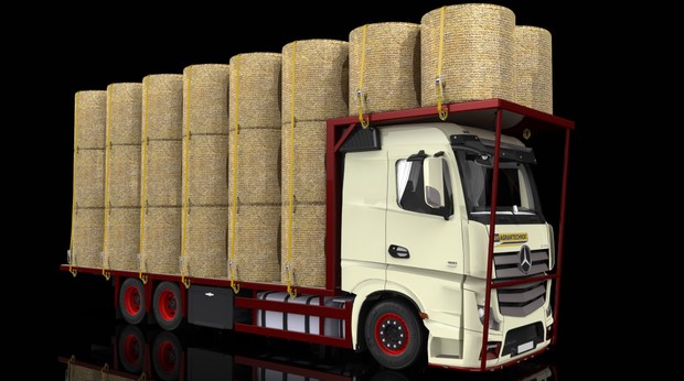 3D model of Mercedes Benz MPIV tandem bale transport