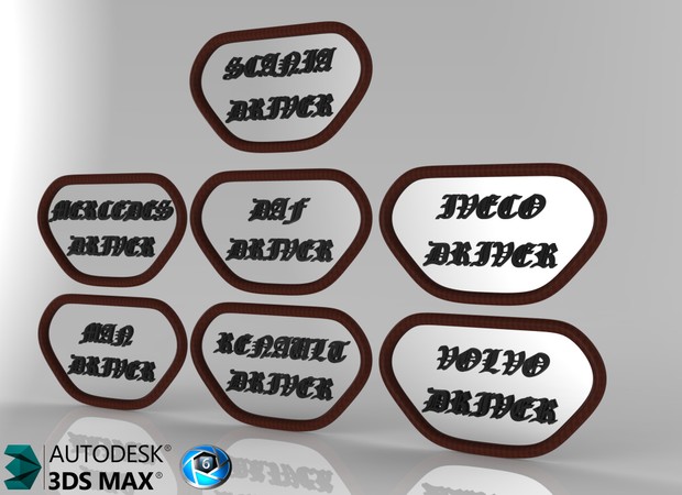 3D Interior Mirrors pack V2