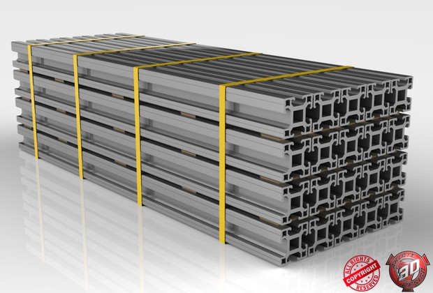 3D Aluminium Beams Load