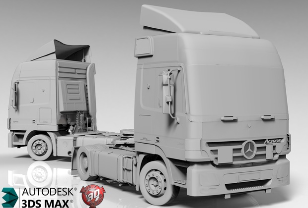 3D MB Actros 1844 Model