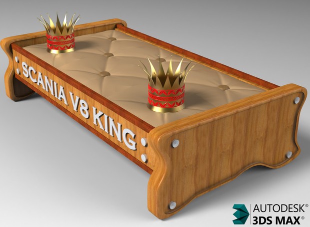 3D ScaniaV8King Table