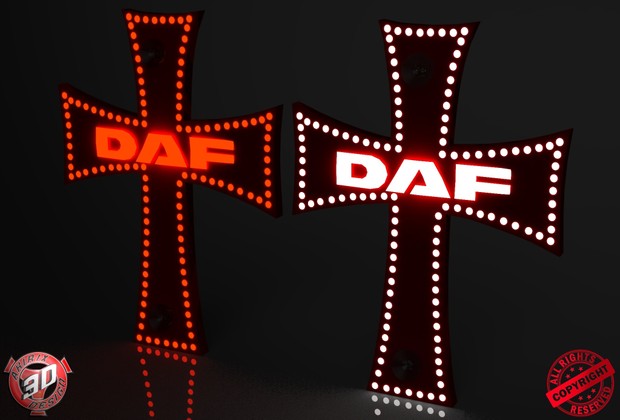 3D Daf Cross Decoration Model