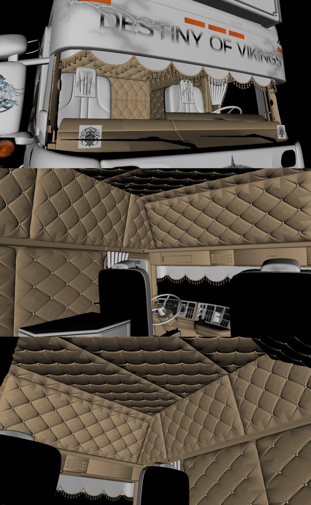 3D Scania 164L 580 V8 Destiny Of Vikings