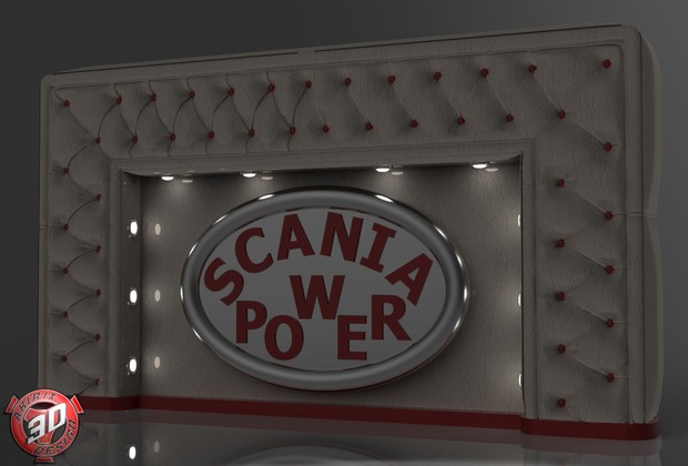 3D Scania Leather Panel V2