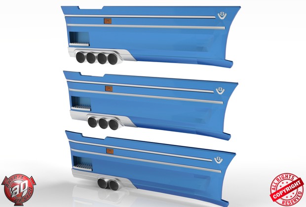 3D Custom V8 Scania Sides Pack