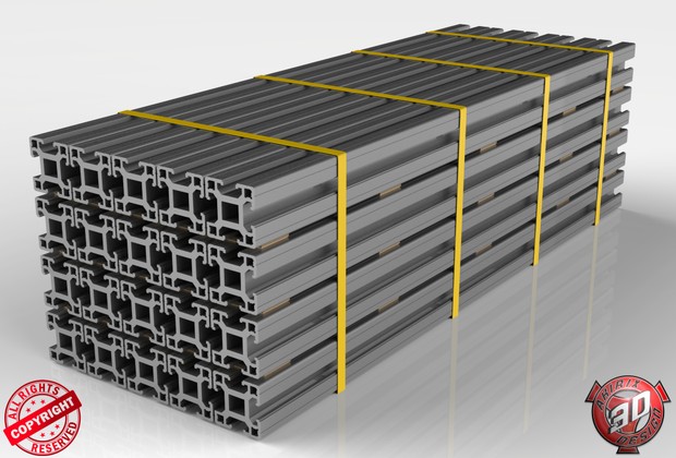 3D Aluminium Beams Load