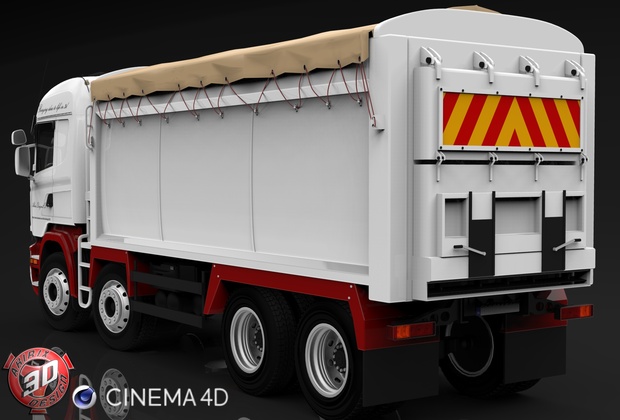 3D Scania Streamline R620 8x4 Tipper Model