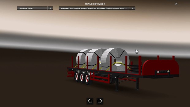 Coil Transport Trailer Loaded Version ETS2