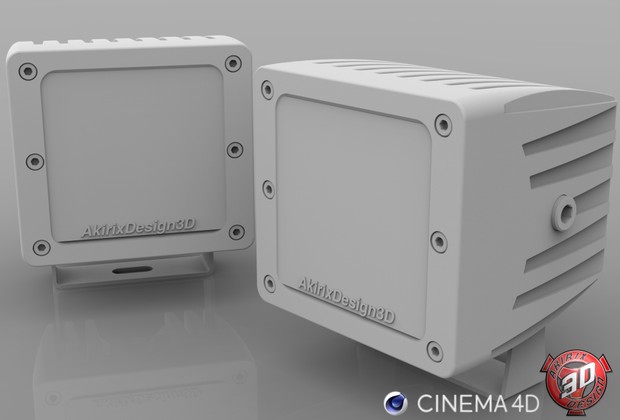 3D WorkLight Lamp Model