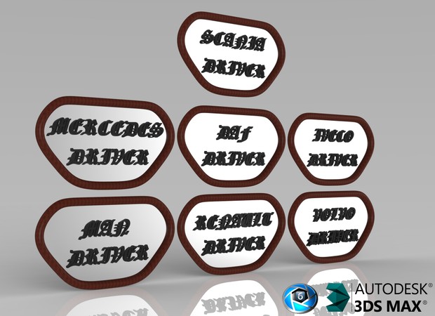 3D Interior Mirrors pack V2