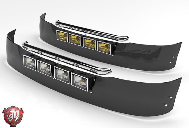 3D Daf SunVisor With Hella Lights Model
