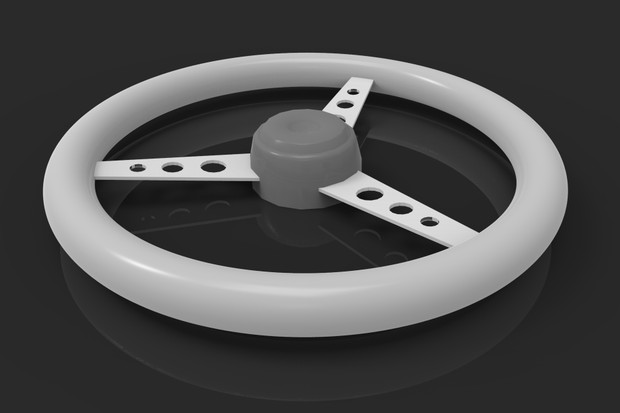 3D Oldschool Steering Wheel