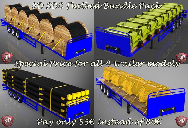3D SDC Flatbed Bundle Pack Offer - Discounted More !!