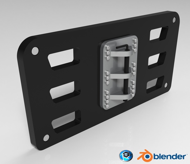 3D Heavy Transport Front Frame Model