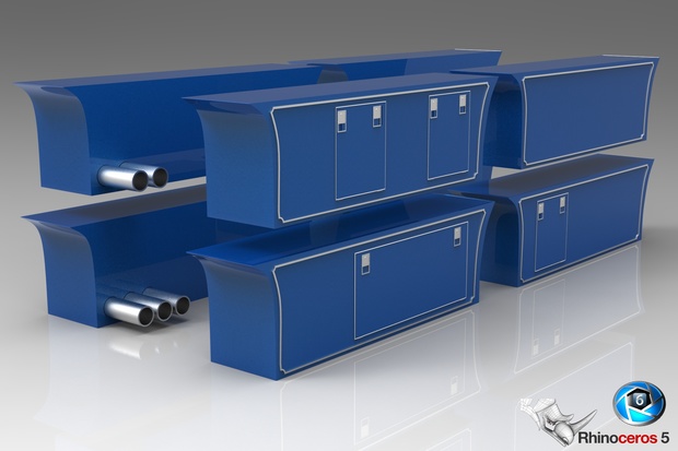 3D Sidepanel Boxes for Trucks Pack