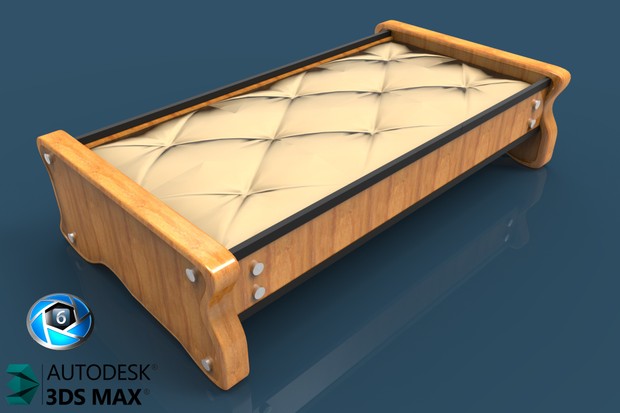 3D Scania Table With Leather